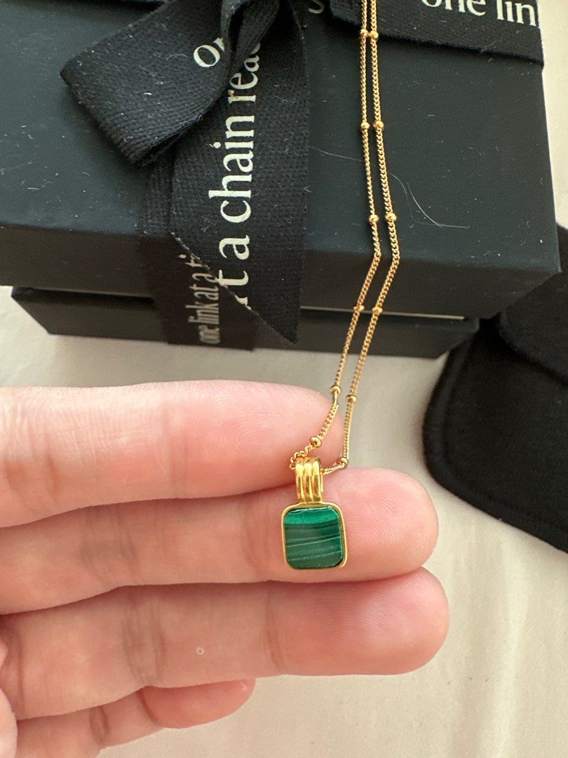Lucy williams cheap malachite gold choker