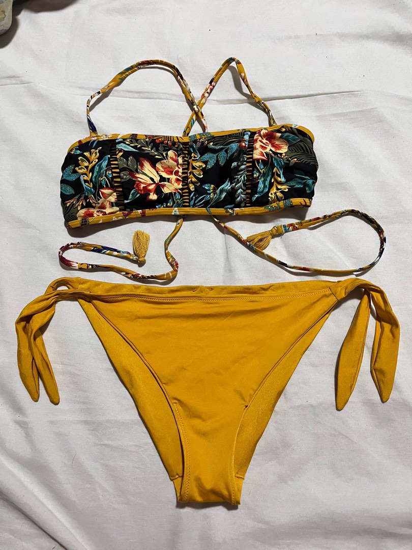 MIX AND MATCH TWO PIECE SWIMSUIT on Carousell