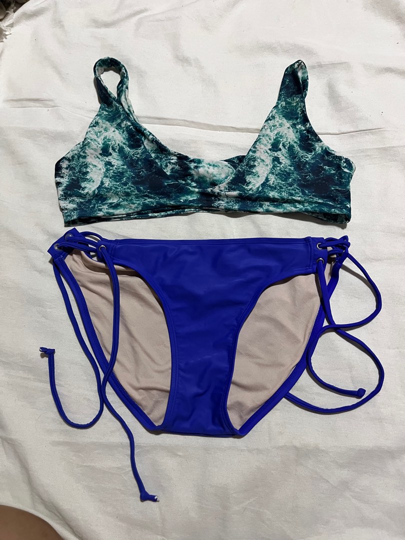 MIX AND MATCH TWO PIECE SWIMSUIT, Women's Fashion, Swimwear, Bikinis