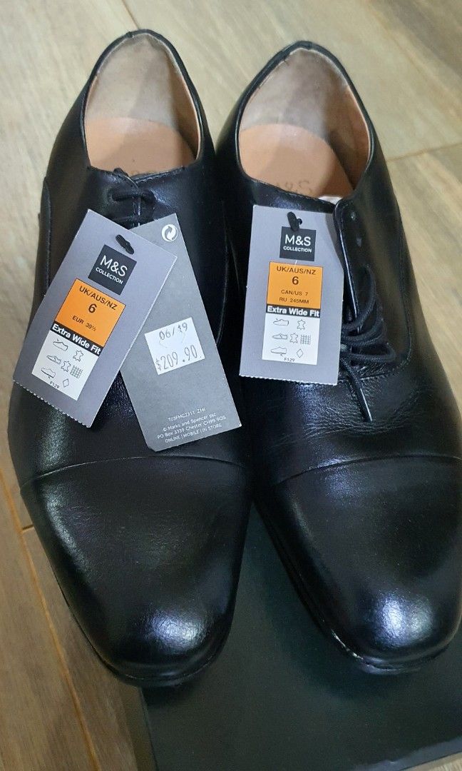 Marks and spencer mens wide fit shoes hot sale