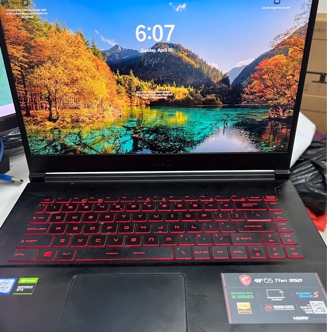 Msi gf65 thin 9sd, Computers & Tech, Laptops & Notebooks on Carousell