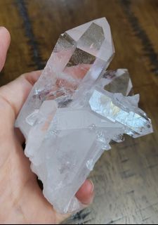Natural Clear Quartz Cluster White Crystal Healing Mineral Geode