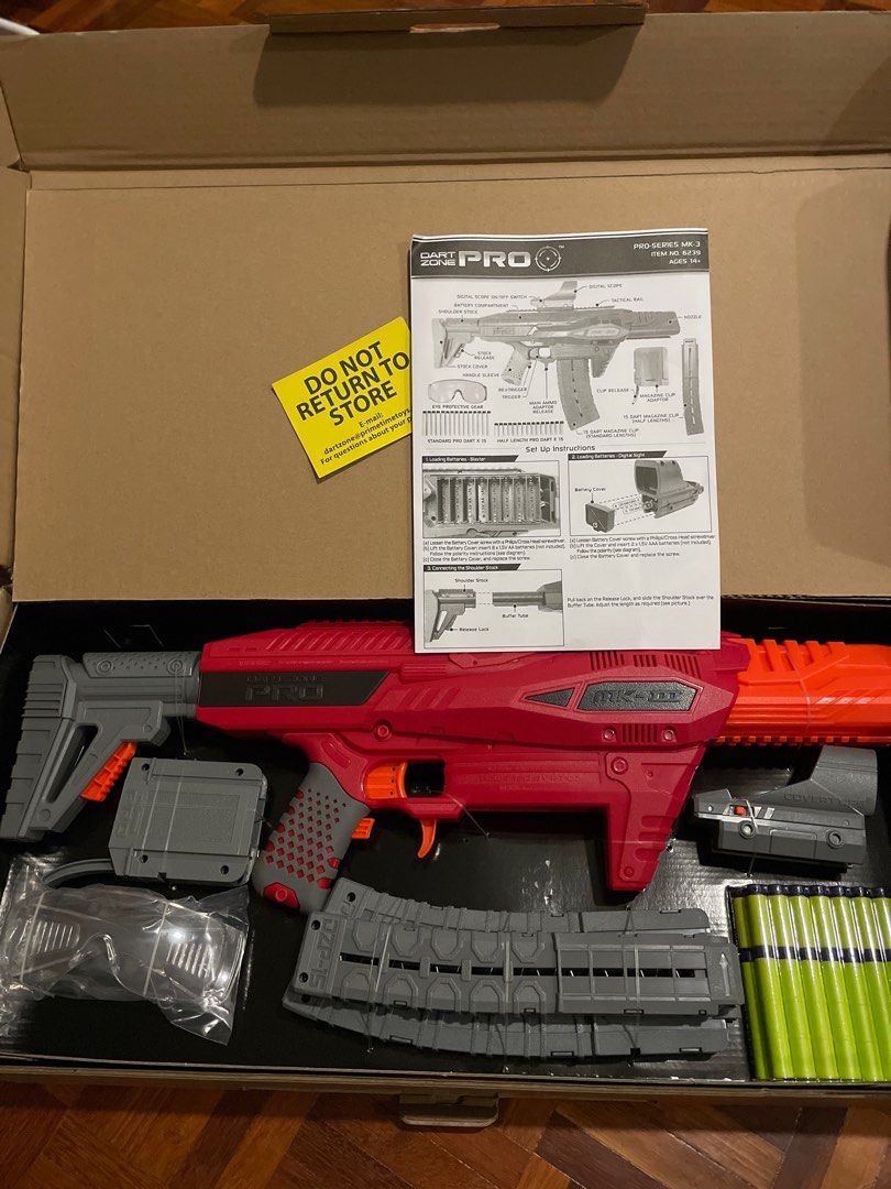 [New][Nerf gun] Dart Zone Pro MK3 nerf blaster , Hobbies & Toys, Toys