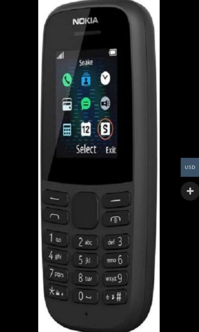 Nokia 105 TA -1203 2G Single Sim - Arabic Black | TA -1203, Mobile ...