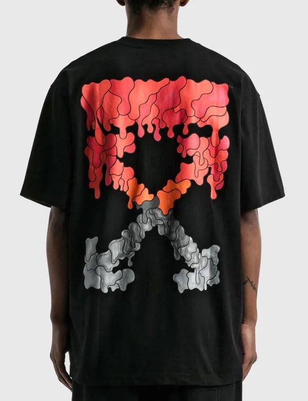 OFF-WHITE Spray Marker T-shirt Black Blue Men's - SS21 - US