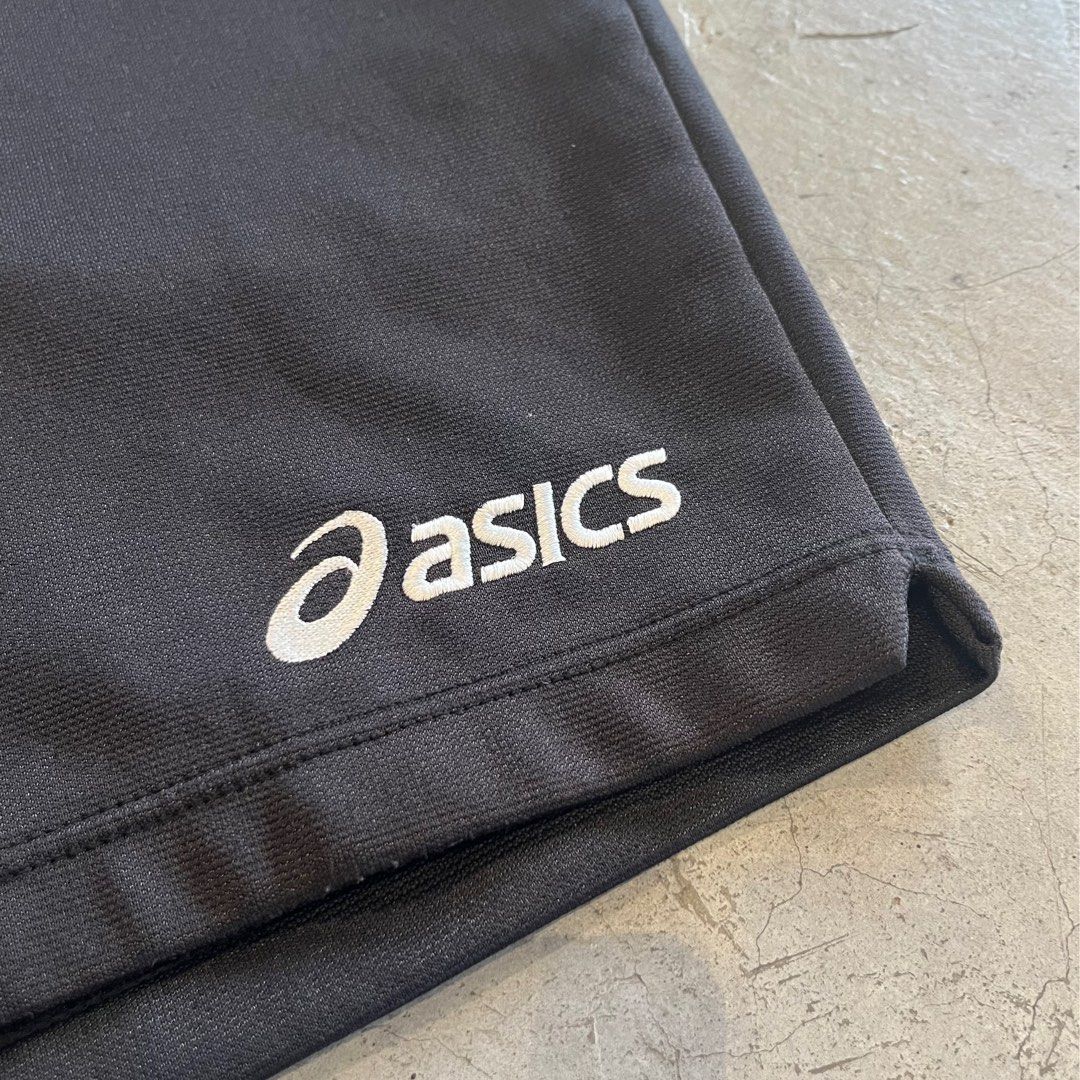 Original Asics black jersey shorts seluar pendek bola Men s