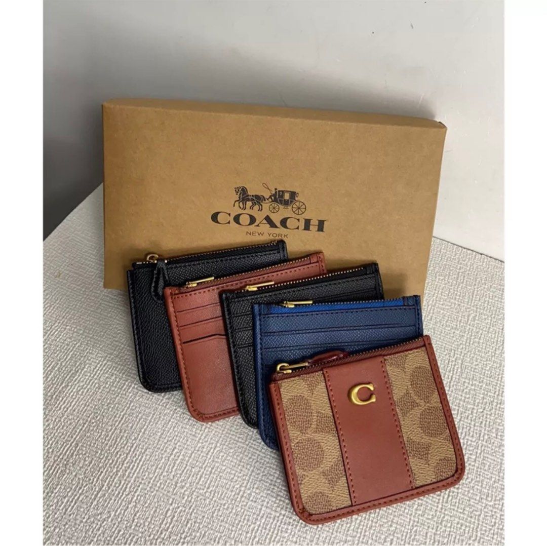 Coach zip deals coin purse