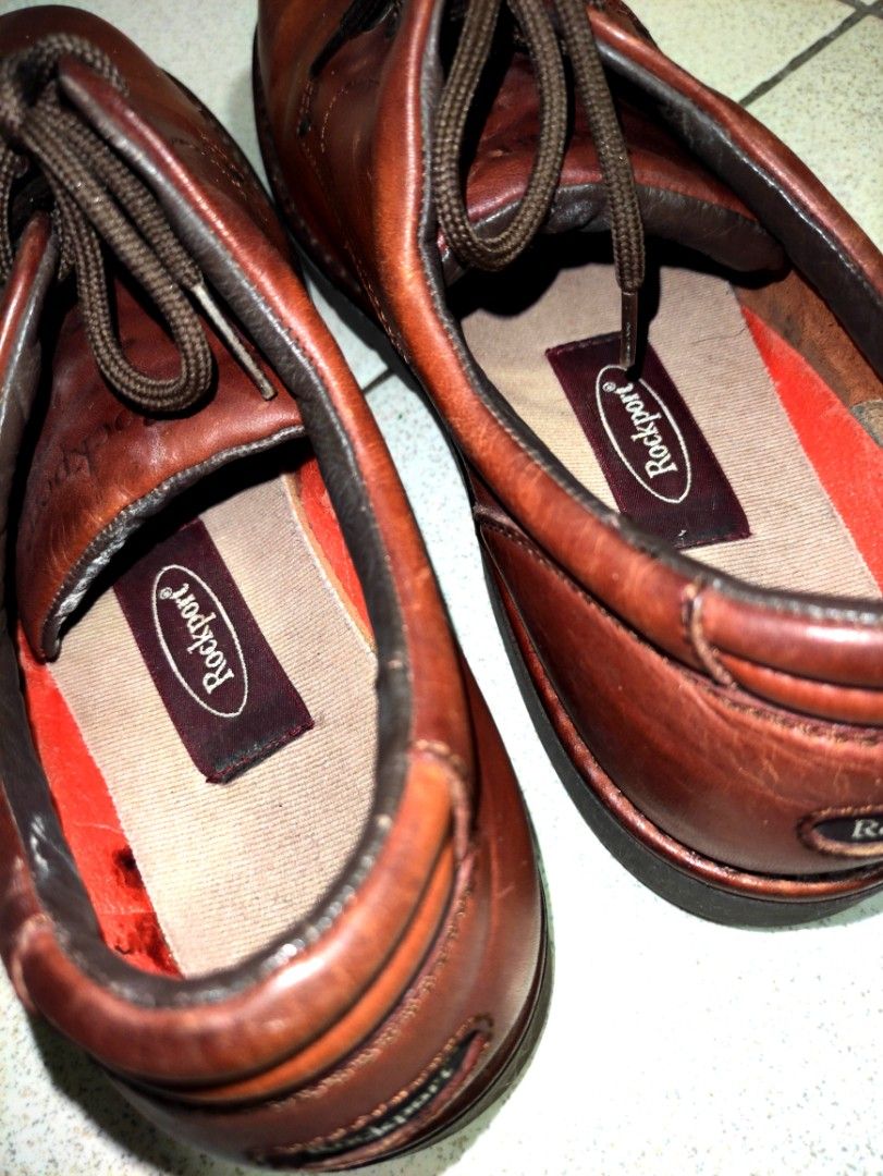 Original Leather Rockport USA size 10 not Hush Puppies CAT steel toe ...