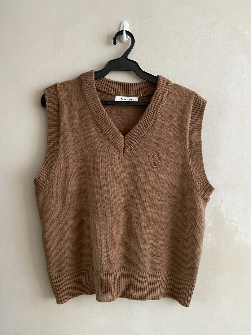 Oversized Sweater Vest, Women'S Fashion, Tops, Others Tops On Carousell
