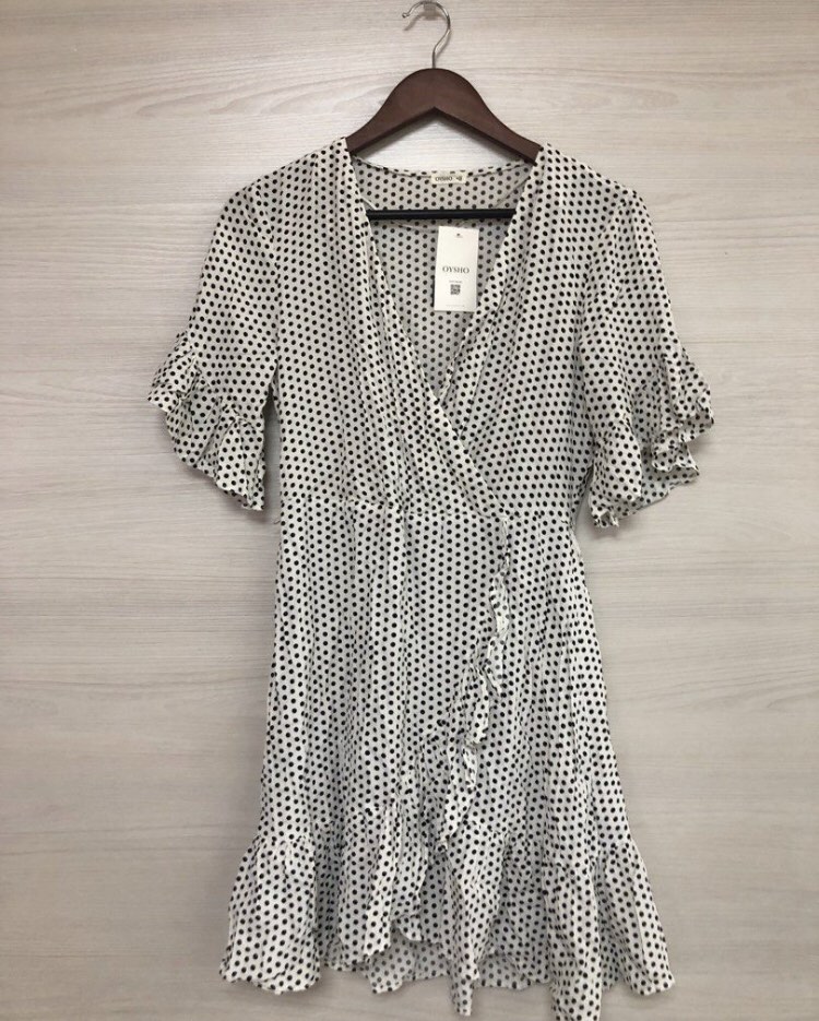 Oysho polka dot dress store