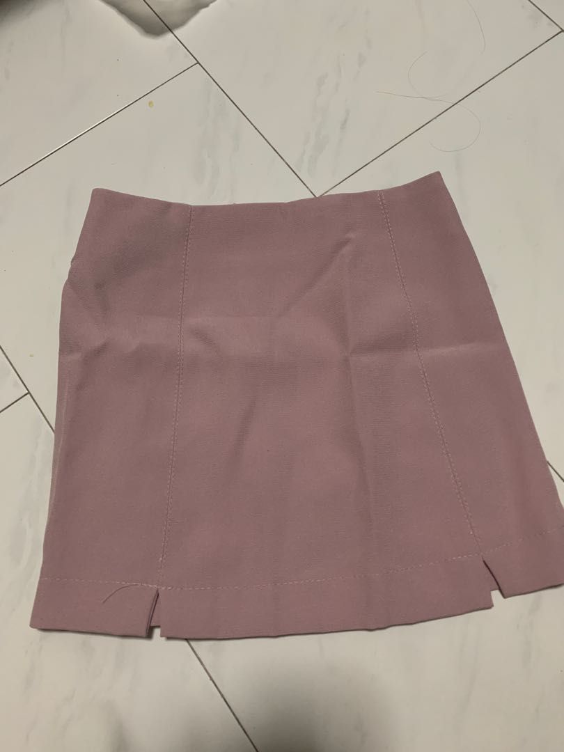 Pastel pink skirt, Women's Fashion, Bottoms, Skirts on Carousell