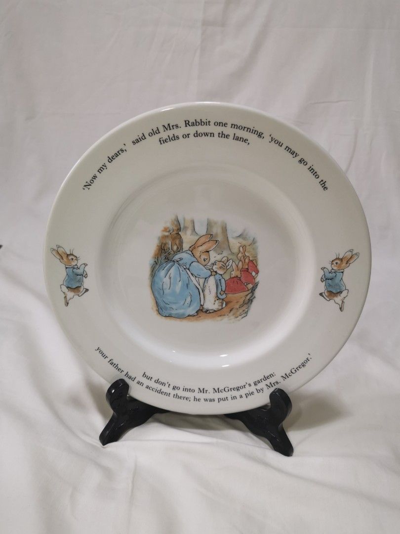 Peter Rabbit dinner plate Wedgewood 2pcs (Category: Dinnerware & Cutlery) located in Quezon City. Submitted by kshmixnmatch (Listing ID 1229407275, Image 1). Description: Peter Rabbit Wedgewood Collection 2pcs Collectible plates 9 3/4" Sold per piece Take all P1,500.00 Delivery Charges Applies Thanks.