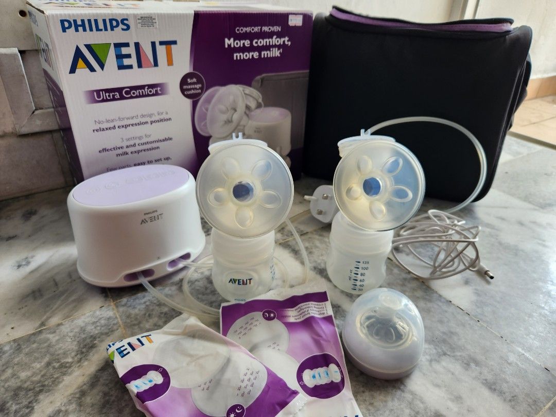 Philips avent comfort double electric deals breast pump set