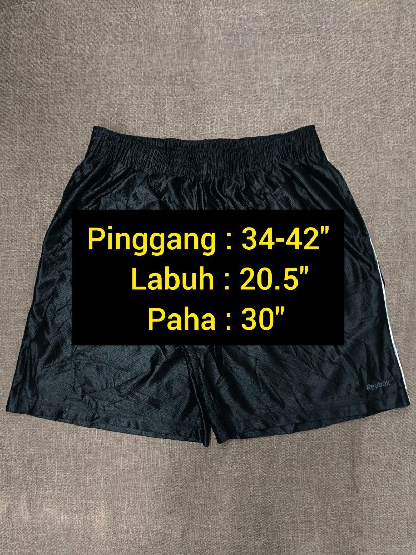Reebok shorts size chart discount