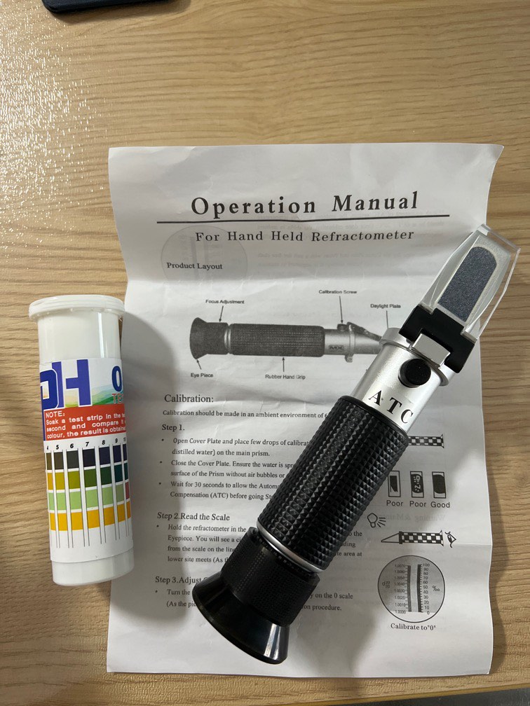 Refractometer and PH strips, Everything Else on Carousell