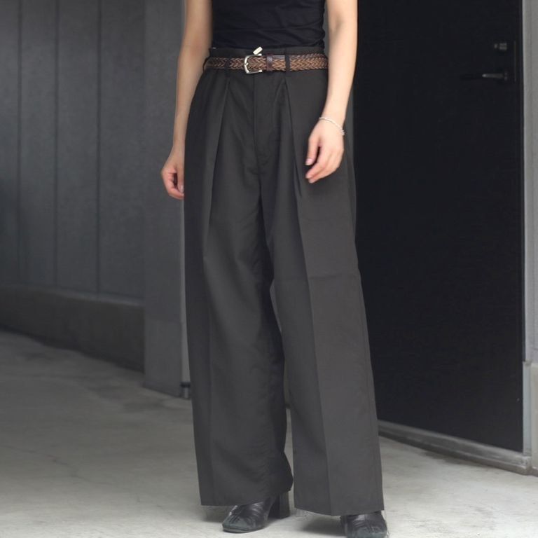 SABY Tuck Baggy(TWILL) pants , Lantiki market, 男裝, 褲＆半截裙