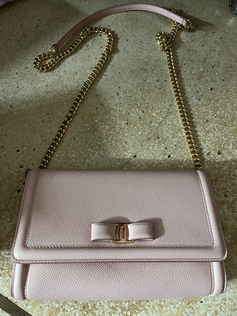 Salvatore Ferragamo Vara Bow Mini Leather Shoulder Bag, Luxury, Bags &  Wallets On Carousell