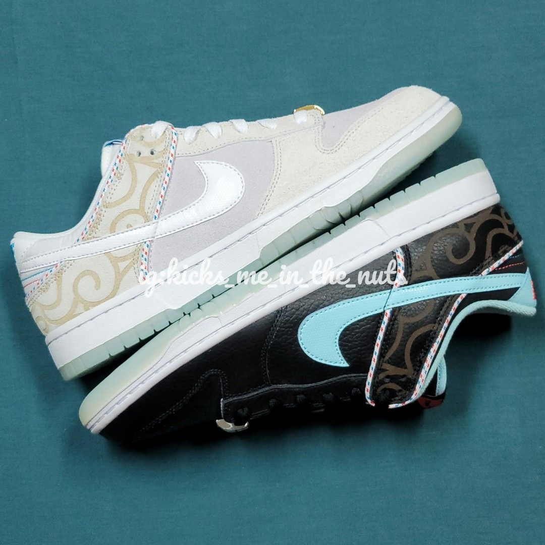 nike dunk barber shop grey