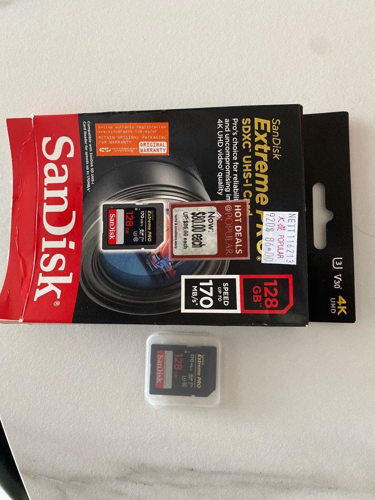 SanDisk extreme pro uhs-I card, Photography, Photography Accessories ...