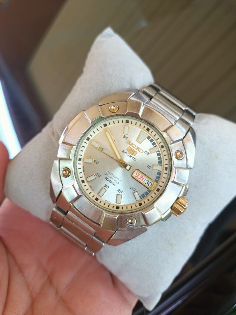 Seiko 5 sports automatic 23 jewels 100m made cheap in japan price