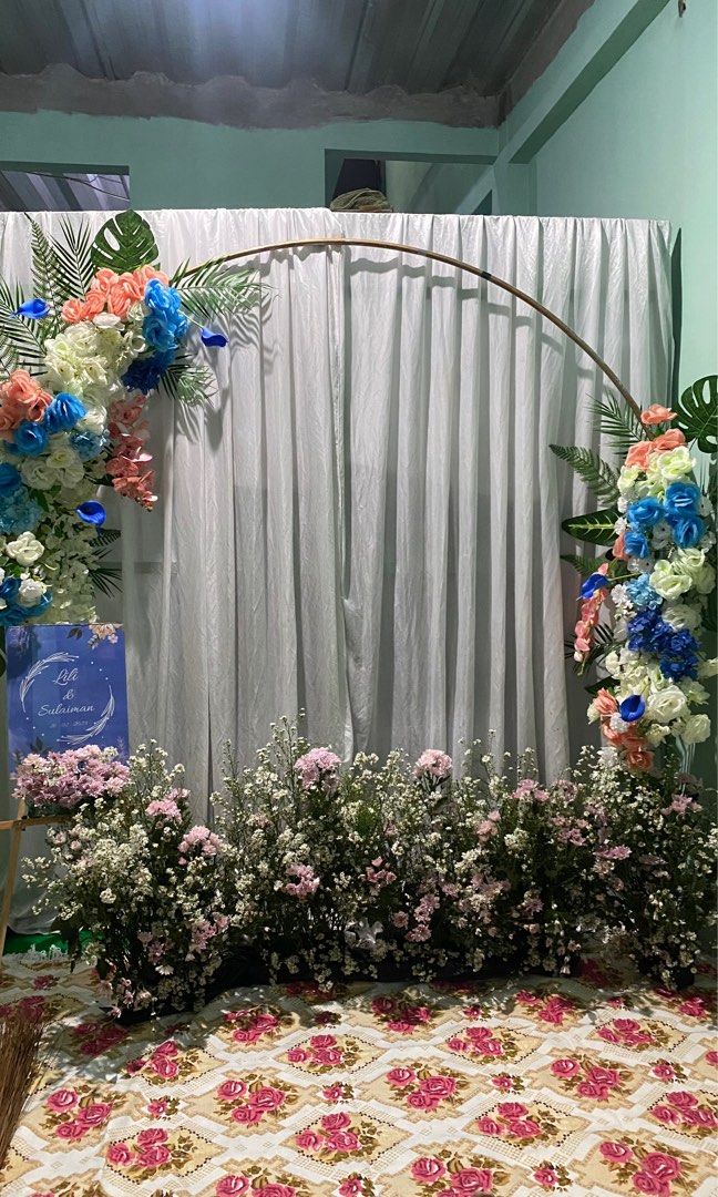 SEWA BACKDROP DEKORASI LAMARAN on Carousell