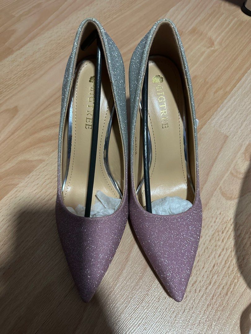 Purple and hotsell silver heels