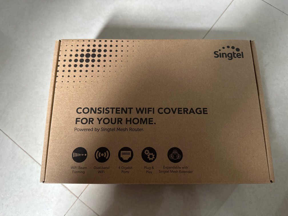 Singtel Mesh router Bnib, Computers & Tech, Parts & Accessories ...
