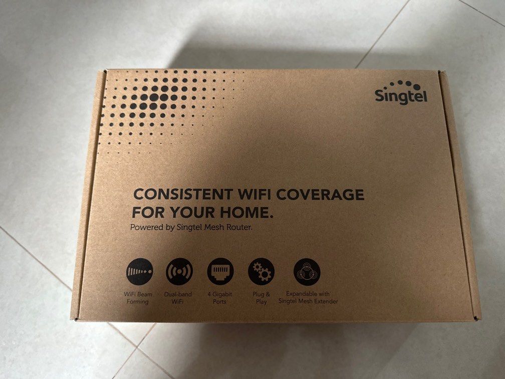 Singtel Mesh router Bnib, Computers & Tech, Parts & Accessories ...