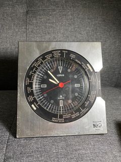 Space Age Seiko Lorus Quartz World Time Desk Clock, Japan