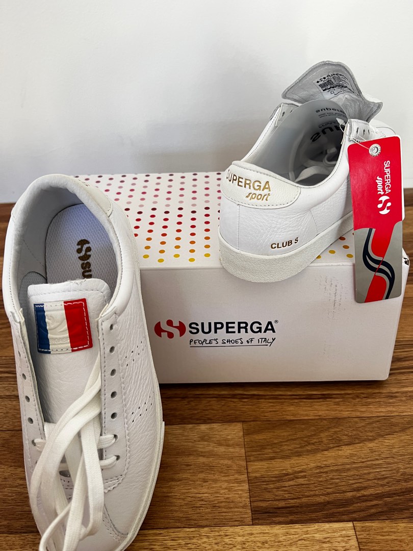 Superga shoe casual leather surface Women s Fashion