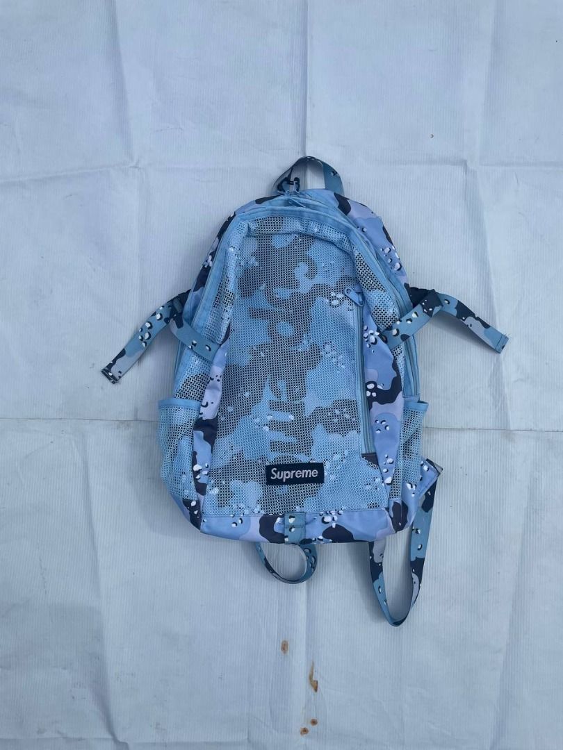 SUPREME SS20 Blue Chocolate Chip Camo Backpack, Men's Fashion, Bags,  Backpacks on Carousell