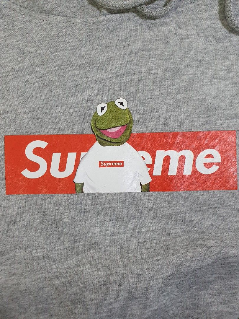 SUPREME KERMIT THE FROG PRINTED HOODIE Men s Fashion Tops Sets Hoodies on Carousell