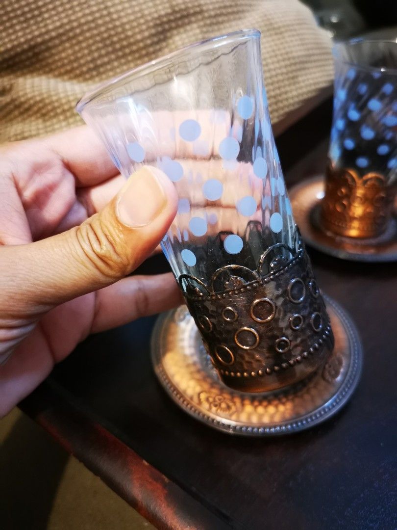 Tea Cups 5 pcs with Saucer (Copper) (Category: Coffee & Tea Tableware) located in Quezon City. Submitted by kshmixnmatch (Listing ID 1229408423, Image 3). Description: Tea Cups 5 pcs with Saucer Great condition Almost New Delivery Charges Applies via Lalamove or Grab Thanks.