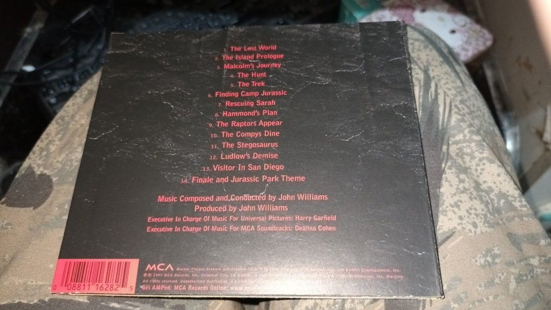THE LOST WORLD JURASSIC PARK ost 舊版CD music by JOHN