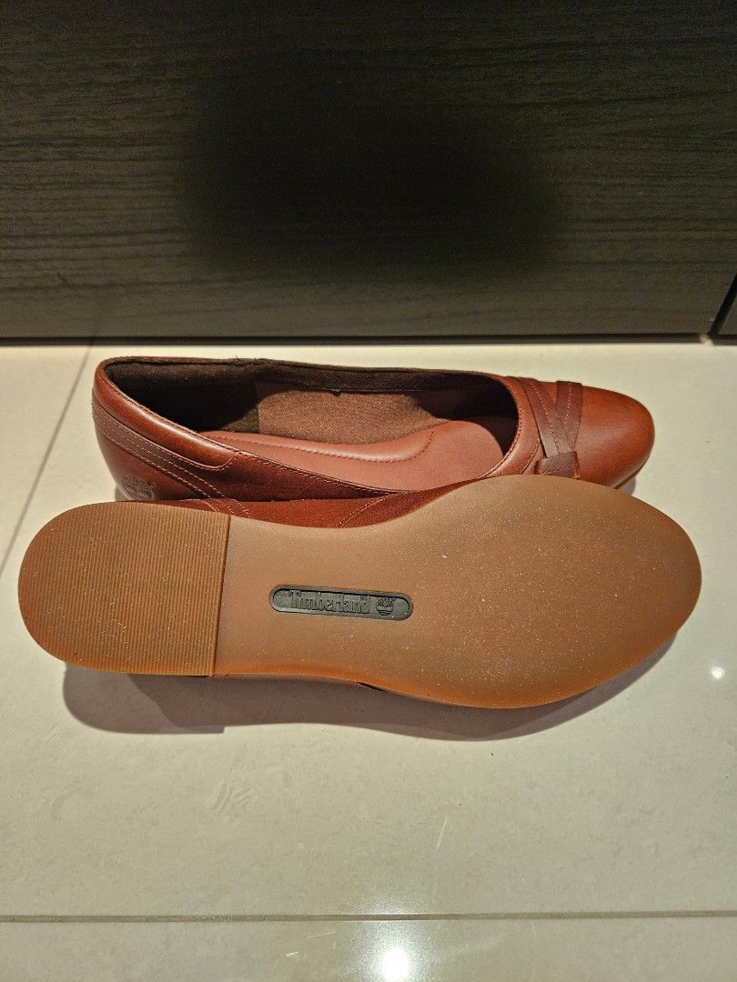 Timberland Brown Leather Slip-On Loafers