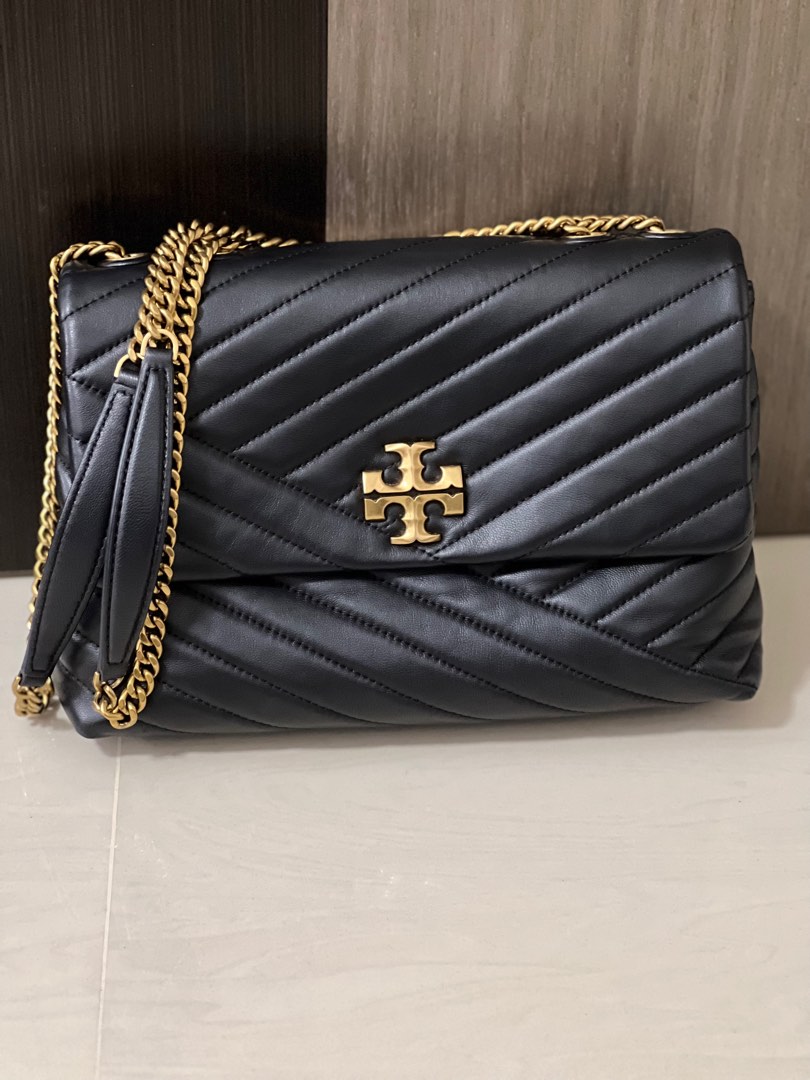 Tory Burch Kira Chevron Powder Coated Convertible Shoulder Bag 🖤, Women's  Fashion, Bags & Wallets, Shoulder Bags on Carousell