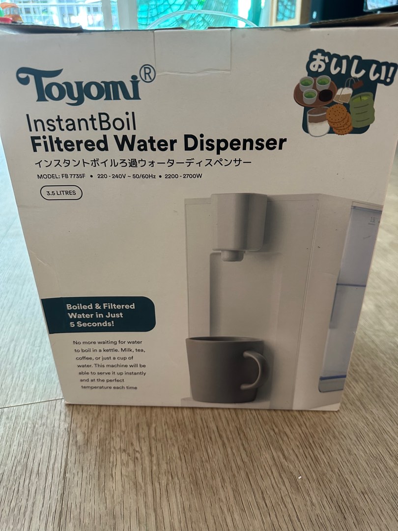 Toyomi Instant Boil Filtered Water Dispenser, TV & Home Appliances
