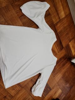 Uniqlo White Bell Sleeved Top