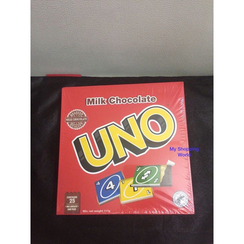 Uno Milk Chocolate Board Game, Makanan & Minuman, Kuekue di Carousell
