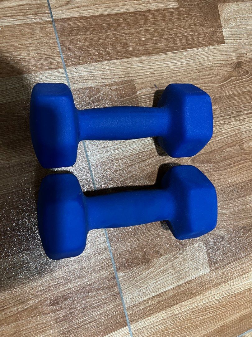 Used Dumbbells 4kg for 2, Sports Equipment, Other Sports Equipment and Supplies on Carousell