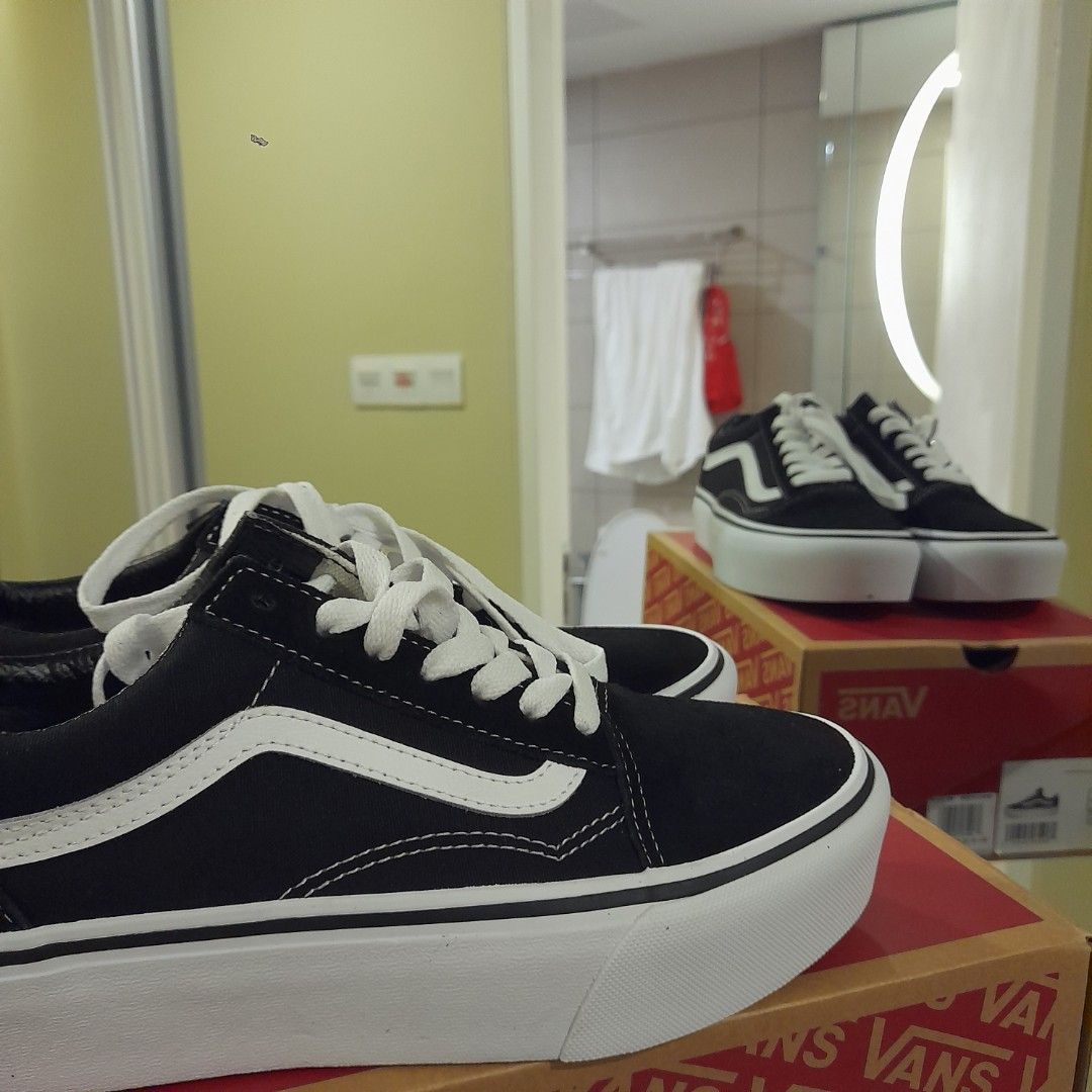 Old skool vans womens platform online