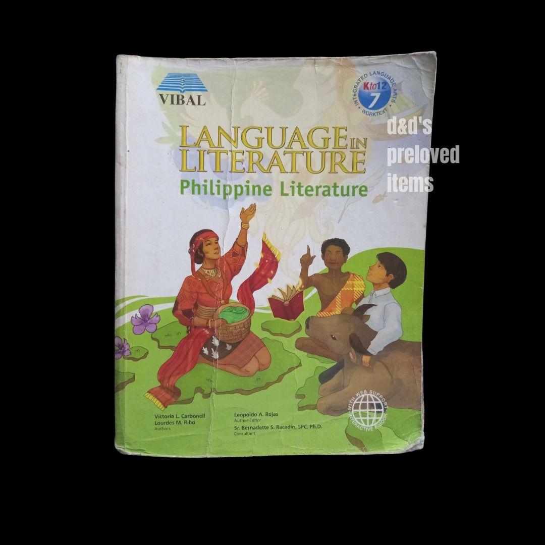 Vibal Language in Literature (Philippine lit) K-12 Grade 7 | Carbonell ...