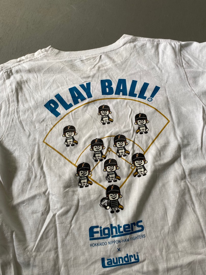 Retro Japan Hokkaido Nippon Ham Fighters Flyers Baseball Jersey White
