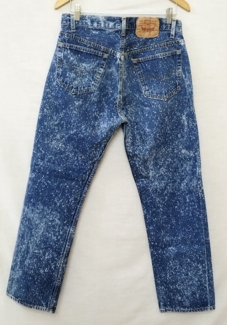 VINTAGE LEVIS 501 GALACTIC SNOW WASHED, Women's Fashion, Bottoms