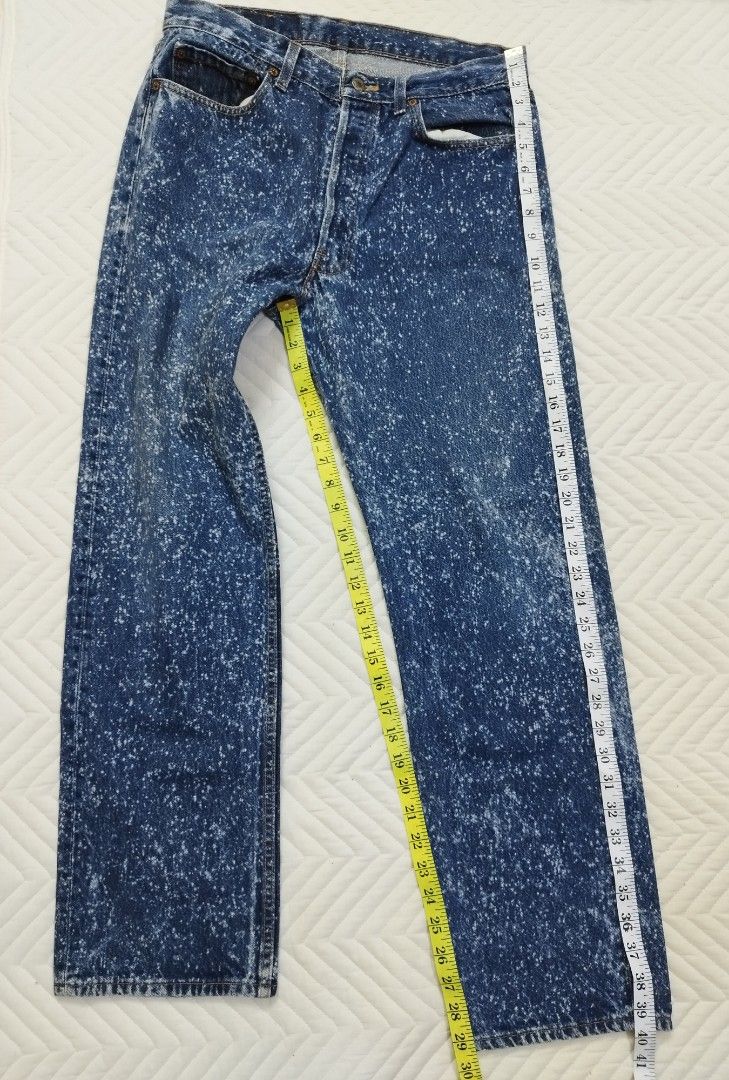VINTAGE LEVIS 501 GALACTIC SNOW WASHED, Women's Fashion, Bottoms