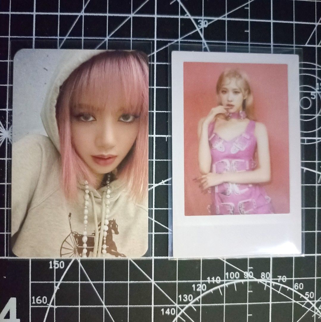 blackpink lisa 'born pink' album polaroid photocard