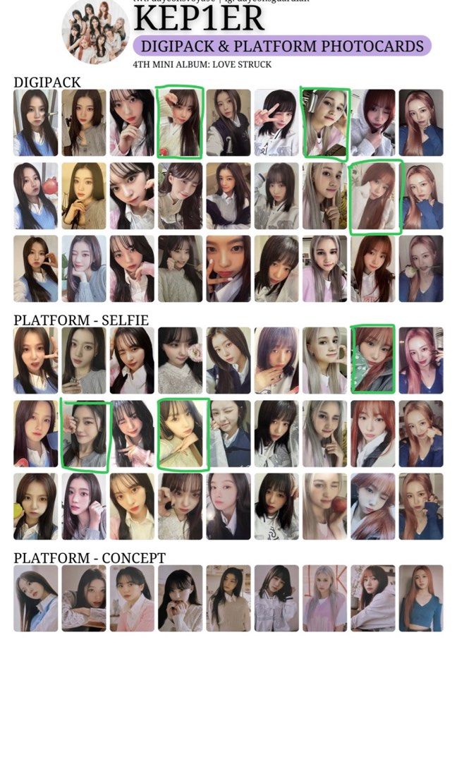 wtt/wts kep1er love struck pcs, Toys & Collectibles, Fan