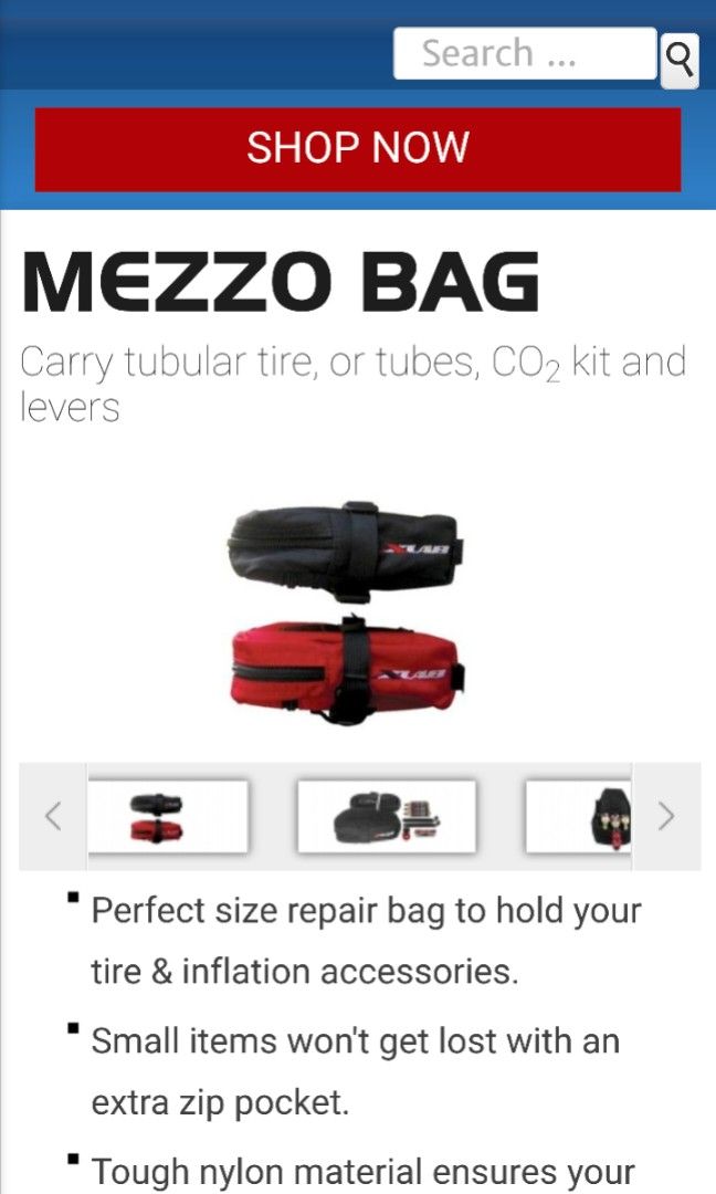 Xlab Mezzo Bag, Sports Equipment, Bicycles Parts, Parts
