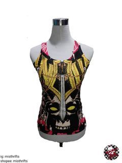 y2k skull tank top