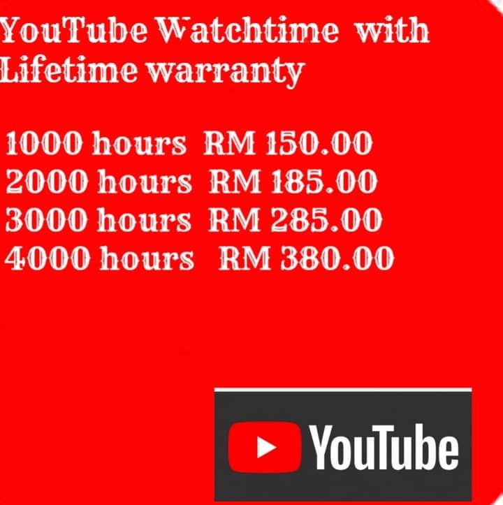 Youtube lifetime watch time shop